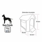 Casinha de Cachorro N9 Big Home Pets Grande Ventilação Especial Anti Umidade
