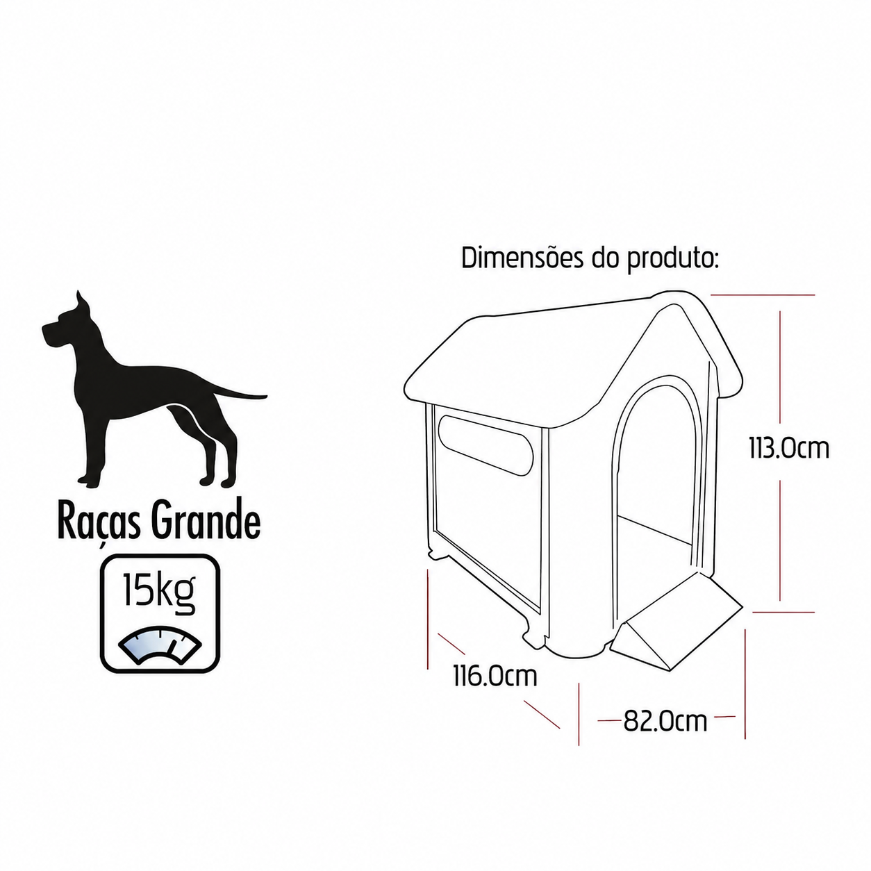 Casinha de Cachorro N9 Big Home Pets Grande Ventilação Especial Anti Umidade