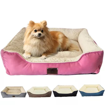 Caminha de Cachorro Cama Pet Sherpa Reforçada Tamanho M e G Cachorro e Gato