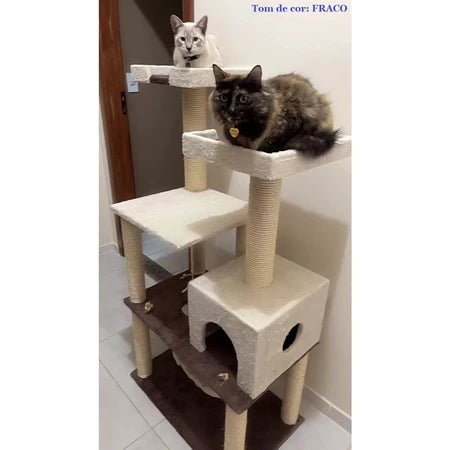 Arranhador Para Gato Castelo Cores Variadas