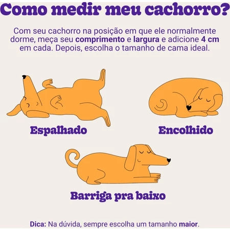 Cama Pet Média Cama para Cachorro Lavável Para Animais até 12KG