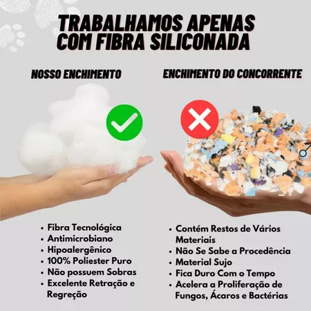 Caminha de Cachorro Cama Pet Sherpa Reforçada Tamanho M e G Cachorro e Gato
