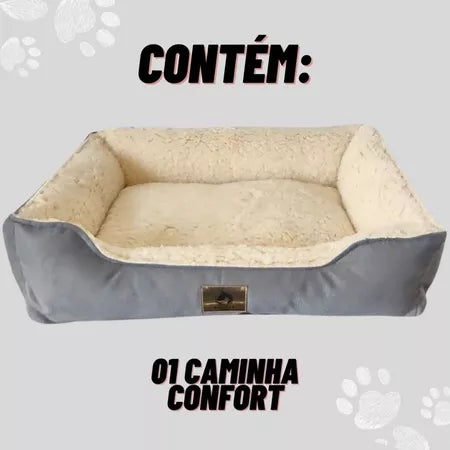 Caminha de Cachorro Cama Pet Sherpa Reforçada Tamanho M e G Cachorro e Gato