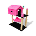 Casinha Para Gato 2 Andares com Arranhador e Brinquedo