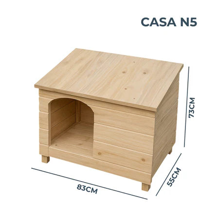 Casa Cachorro N5 Pet Modelo Edícula De Madeira Desmontável Resistente