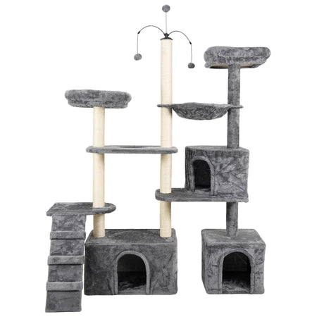 Arranhador torre de gato grande  ajustável multifuncional brinquedo