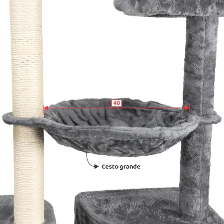 Arranhador torre de gato grande  ajustável multifuncional brinquedo