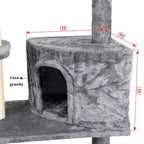 Arranhador torre de gato grande  ajustável multifuncional brinquedo