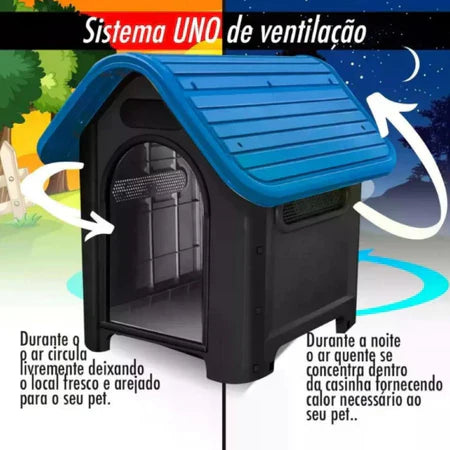 Casinha de Cachorro N9 Big Home Pets Grande Ventilação Especial Anti Umidade