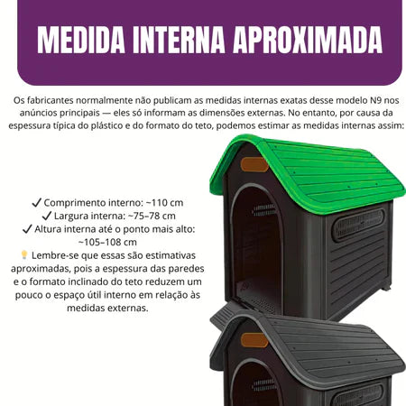 Casinha de Cachorro N9 Big Home Pets Grande Ventilação Especial Anti Umidade