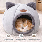 Caminha Iglu P Gatos Super Macia Aconchegante Protege Cachorro Pequeno cama gato moderno confortavel