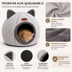 Caminha Iglu P Gatos Super Macia Aconchegante Protege Cachorro Pequeno cama gato moderno confortavel