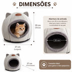 Caminha Iglu P Gatos Super Macia Aconchegante Protege Cachorro Pequeno cama gato moderno confortavel