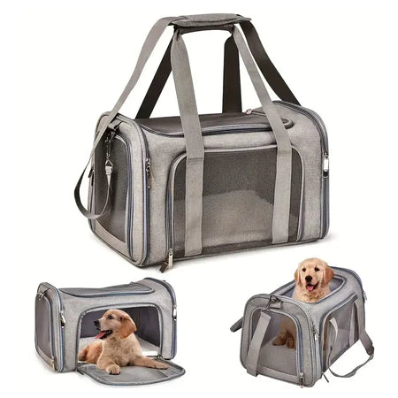Bolsa de transporte para cães e gatos Mochila Mala de viagem para avião