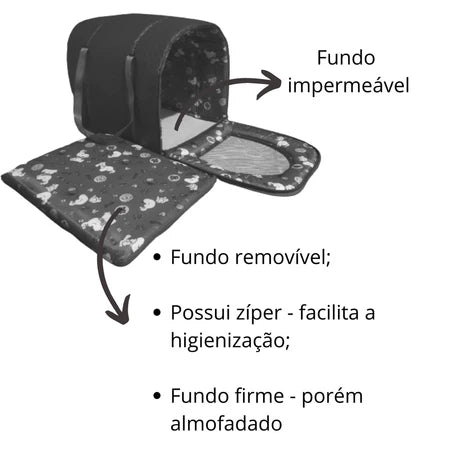 Casa E Bolsa De Transporte Pet Cachorro Gato Viajem