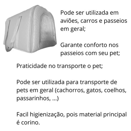 Casa E Bolsa De Transporte Pet Cachorro Gato Viajem