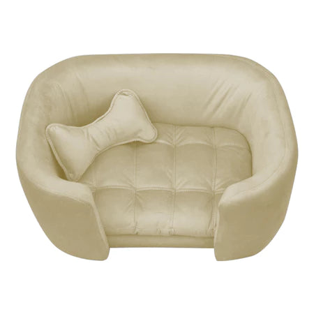 Poltrona Cama Pet Baby Hanna Estofada Tecido Veludo