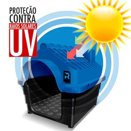 Casa Casinha Plástica De Cachorro Cães N7 Desmontável